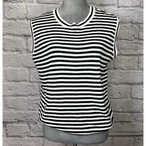 Vintage Company Collection Soft Knit Casual Preppy Minimalist Sleeveless Blouse